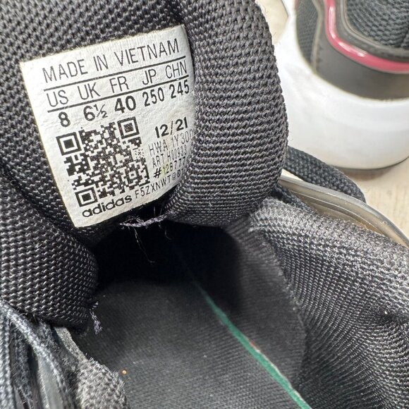 Adidas EQ19 Mens Size 8 Black & Pink Sneakers Cloudfoam Running shoes - Picture 6 of 8